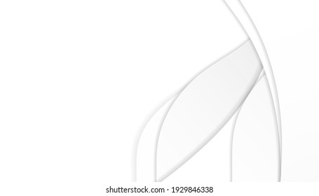 Resumen de papel de fondo con ilustración vectorial de color de gradiente gris blanco