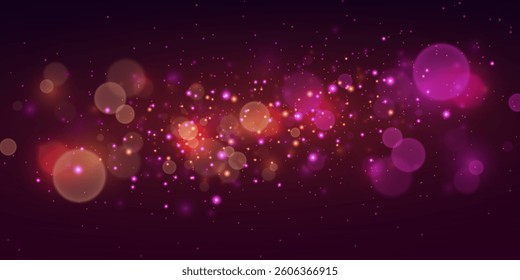 Abstract background of particles of light sparks.