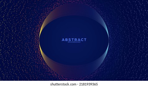 Abstract background with particles liquid dynamic flow. Shining abstract particle flow background.