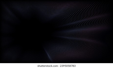 Abstract background with particles and waves. Perfect for any use.