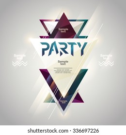 Abstract background for party poster 