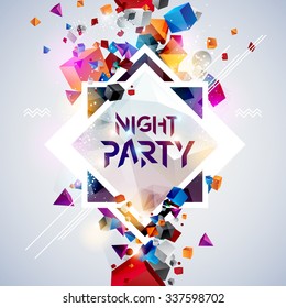 Abstract background for party poster