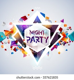 Abstract background for party poster