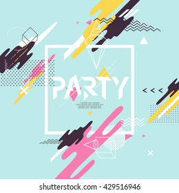 Abstract background for party poster