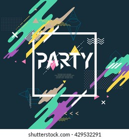 Abstract background for party poster