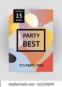 Abstract background for party poster