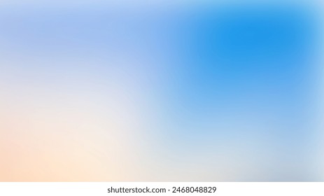 Abstract background in pastel blue and yellow gradient color vector illustration  for web banner, poster, flyer and brochure