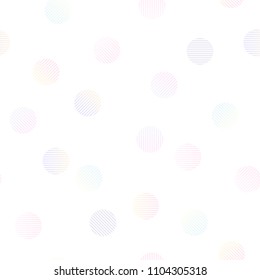 Abstract background with pastel circles. Vector illustration, seamless pattern