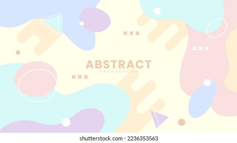 Fondo abstracto de color pastel y formas geométricas simples. Adecuado para carteles, carteles, folletos o fondos de presentación