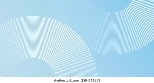 Abstract background pastel colorful  blue and white gradations. Circle effect modern simple