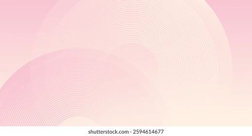 Abstract background pastel colorful  pink and yellow gradations. Circle effect illustration abstract modern design