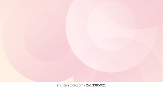 Abstract background pastel colorful  pink and yellow gradations. Circle effect illustration modern