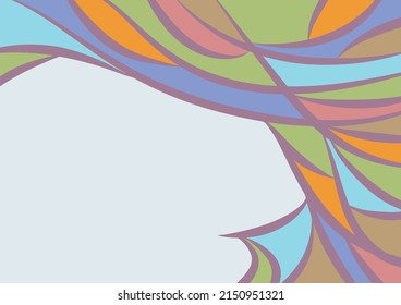 abstract background with pastel colors curved lines and curls forming an ethnic pattern. very suitable for wallpaper on your gadget screen or social media