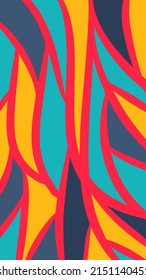 abstract background with pastel colors curved lines and curls 