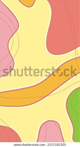 abstract background with pastel colors\
curved lines and curls forming an ethnic pattern. very suitable for\
wallpaper on your gadget screen or social\
media