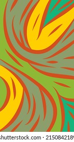 abstract background with pastel colors and ethnic circular strokes and swirling pattern