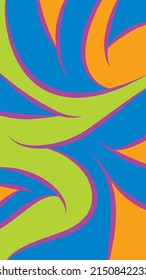 abstract background with pastel colors and ethnic circular strokes and swirling pattern