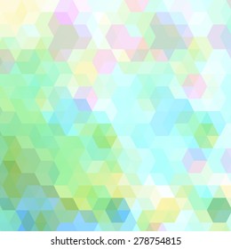 Abstract background in pastel colors. Geometric background. Pattern of geometric shapes. Copy that square to the side, the resulting image can be repeated, or tiled, without visible seams.
