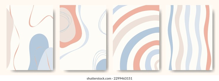 El fondo abstracto de los colores pastel es perfecto para una variedad de propósitos, desde el diseño web a la publicidad hasta los gráficos de medios sociales. Elementos de diseño, elaboración, volante, folleto. ilustración vectorial