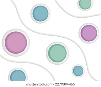 Abstract background in pastel colors. Vector illustration. 3d texture.
