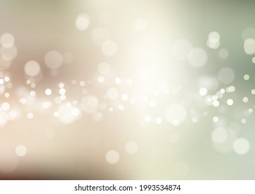Abstract background with a pastel coloured bokeh lights design