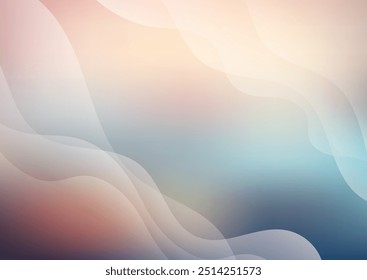 Fondo Abstractas con un diseño de ondas de colores pastel