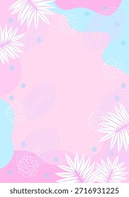 Abstractas fondo pastel hoja estilo mínimo con espacio para el texto - diseño para las redes sociales de fondo, postales, póster, tarjeta de visita, folleto, folleto, revista otros.
