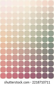 Abstract background with pastel mosaic pattern. Square shape with rounded corners with gradient colors. Design for vector illustration.