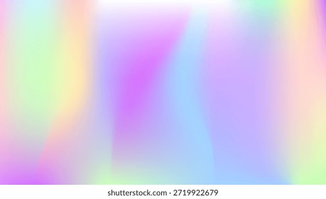 Antecedentes Abstractas. Papel pastel. Suave Plantilla futurista. Fallo retro. Gradiente de holograma. Gradiente iridiscente. Textura de desenfoque violeta. Tarjeta de fantasía. Fondo Abstractas rosa