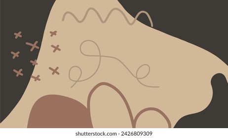 Abstract background in pastel tones. Vector illustration, flat design.