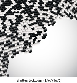 Abstract background pattern with 3d effect