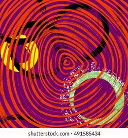 abstract background pattern, with circles, strokes and splashes