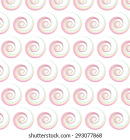 Abstract Background Pattern With Colorful Spirals