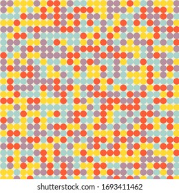 Abstract background pattern with  colors circles.