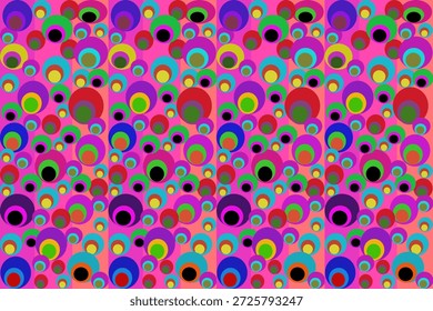 Padrão de fundo abstrato para o design comercial fundo colorido abstrato tons roxo pastel, pontos polka e círculos sobrepostos.
