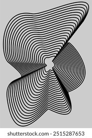 Abstract background, pattern, with curved lines