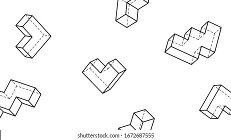 Abstract background, pattern design with geometric shapes, vector illustration