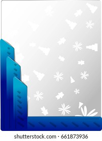 Abstract background with pattern and frame