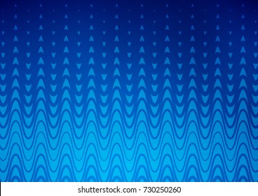 Abstract background with a pattern of geometric halftones. Shades of blue.