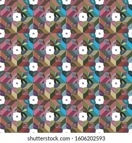 Abstract background pattern in geometric ornamental style. Seamless design.