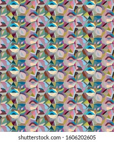 Abstract background pattern in geometric ornamental style. Seamless design.