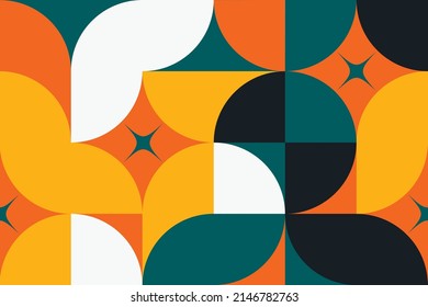 abstract background, a pattern of geometric shape. the modern element is a circle, a line in the style of minimalism. for print. banner, web, business ideas. vector art illustration.