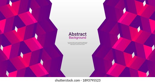 Abstract background pattern with geometric shapes with colorful gradations. It is suitable for posters, flyers, banners, advertising, etc. Vector illustration