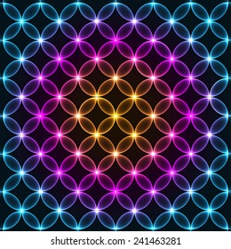 Abstract Background Pattern - Glowing Patterns