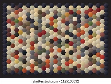 Abstract background pattern. Hexagonal colorful texture. Eps 10 vector illustration