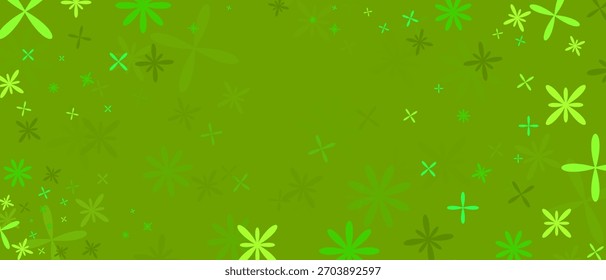 Abstractas patrón de fondo con hojas. . Fondo verde.