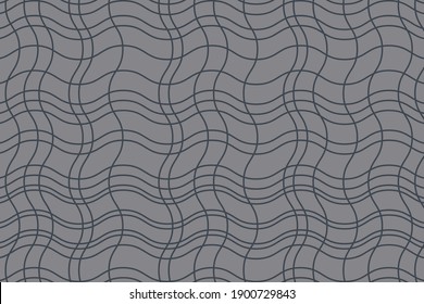 Abstract background pattern made with curvy lines forming geometric shapes in grey and black colors.