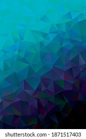 Abstract background pattern made of polygones in shades of blue and black