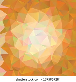 Abstract background pattern made of polygones in shades of yellow and orange