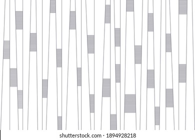 Abstract background pattern made with repeated lines in city buildings trees abstraction. Simple, modern vector art.
